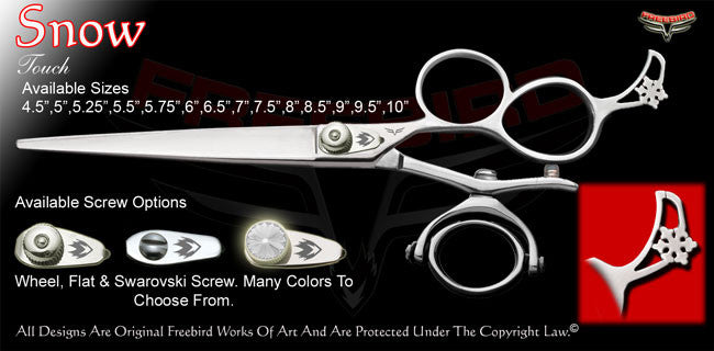 Snow 3 Hole Double V Swivel Touch Grooming Shears