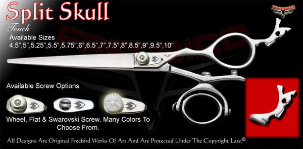 Split Skull Double V Swivel Touch Grooming Shears