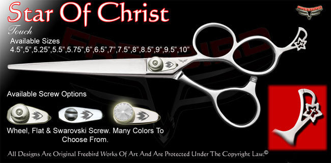 Star Of Christ 3 Hole Touch Grooming Shears
