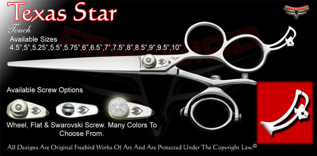 Texas Star 3 Hole Double V Swivel Touch Grooming Shears
