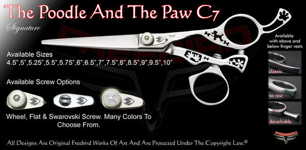 The Poodle And The Paw C7 Swivel Thumb Signature Hair Shears