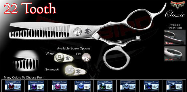 V Swivel 22 Tooth Texturizing Shears