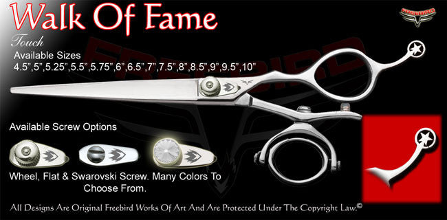 Walk Of Fame Double V Swivel Touch Grooming Shears