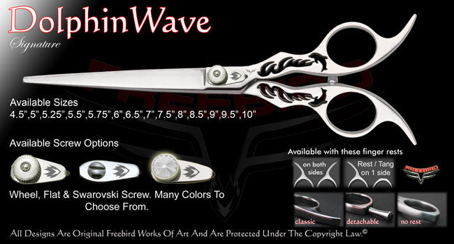 Dolphine Wave Straight Signature Grooming Shears