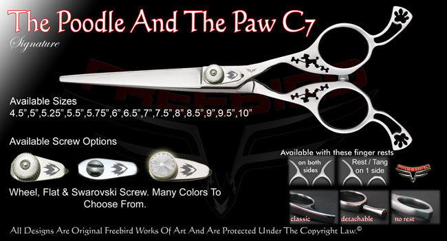 The Poodle And The Paw C7 Straight Signature Hair Shears