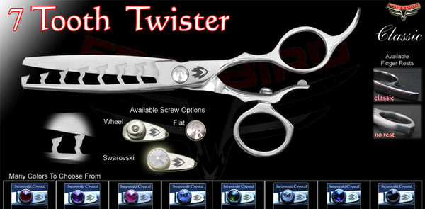 V Swivel 7 Tooth Twister Chunking Shears